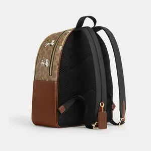 Coach | Bags | Coach Brown Snoopy Print Mens Backpack | Poshmark display picture 3